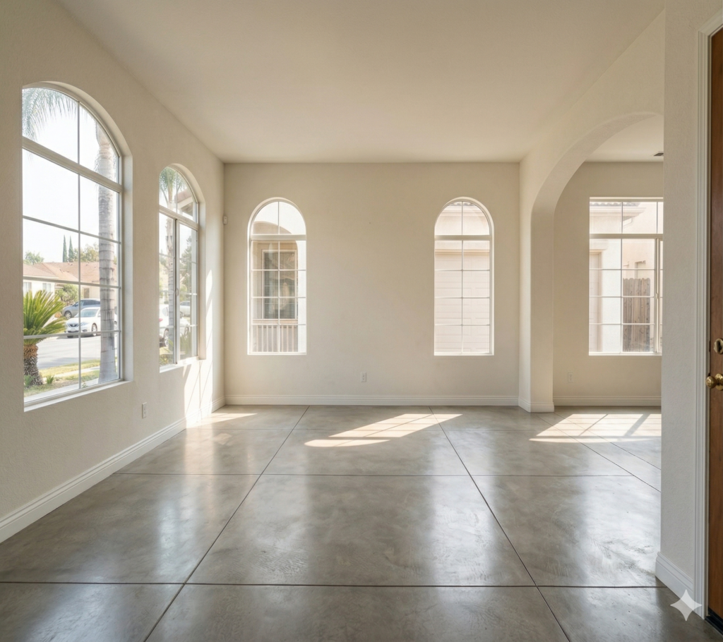 empty home after estate cleanout Santa Ana clean room