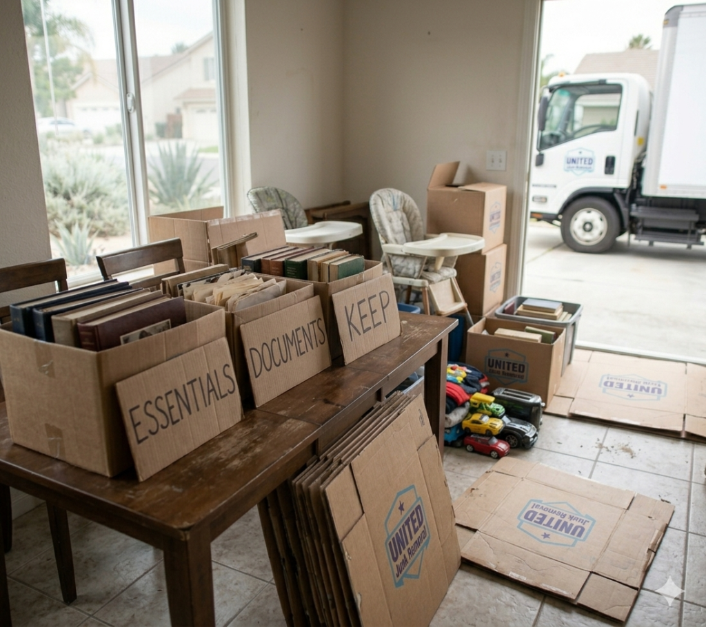 downsizing seniors Orange County organizing essential items