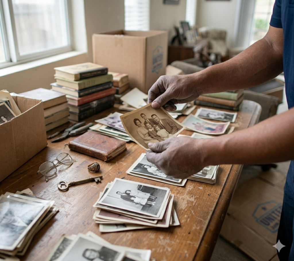 estate cleanouts Orange County sorting personal items photos