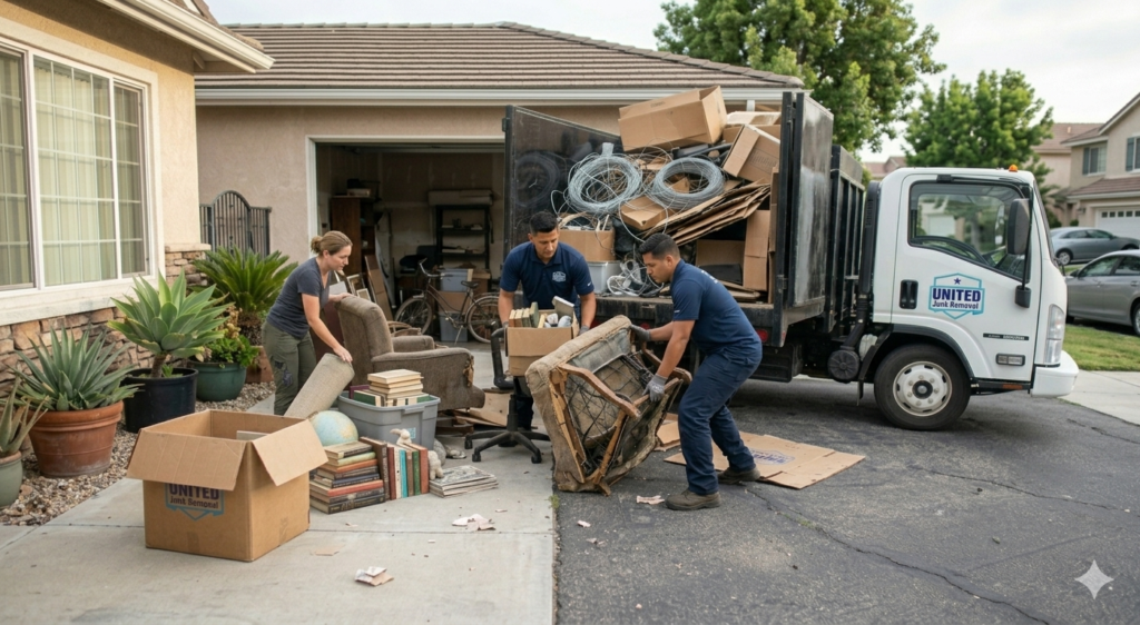 preparing a Santa Ana home for sale junk removal process