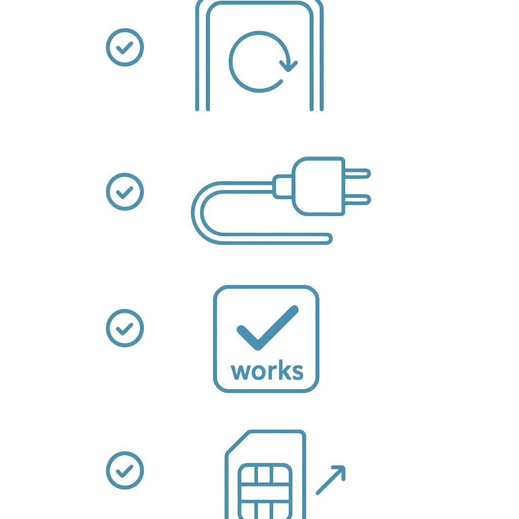 Checklist for preparing electronics for donation during cleanout