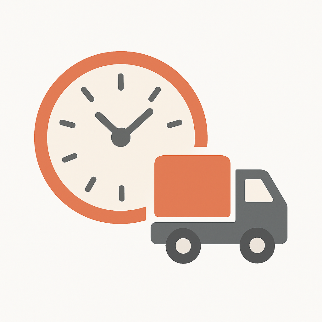 Illustration showing same-day junk removal scheduling concept