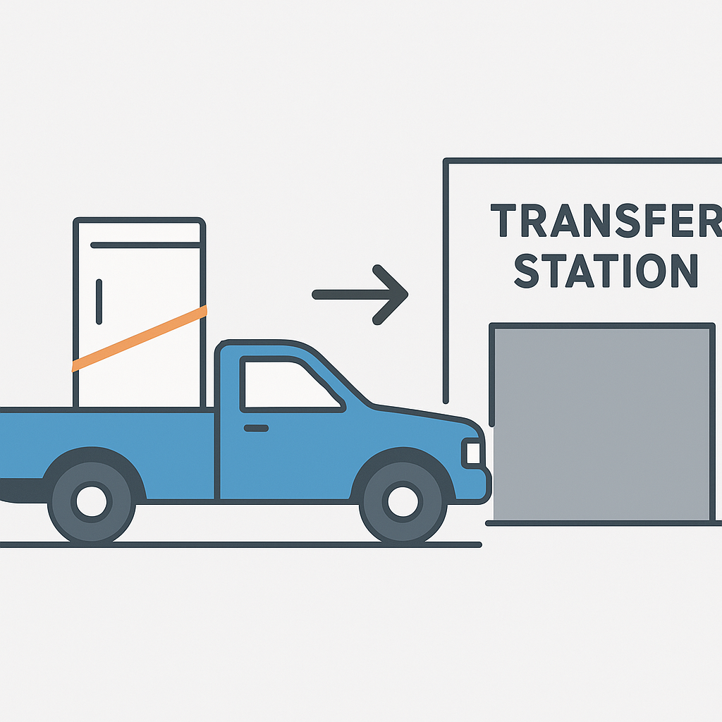 Transporting appliances to OC transfer station requires proper equipment