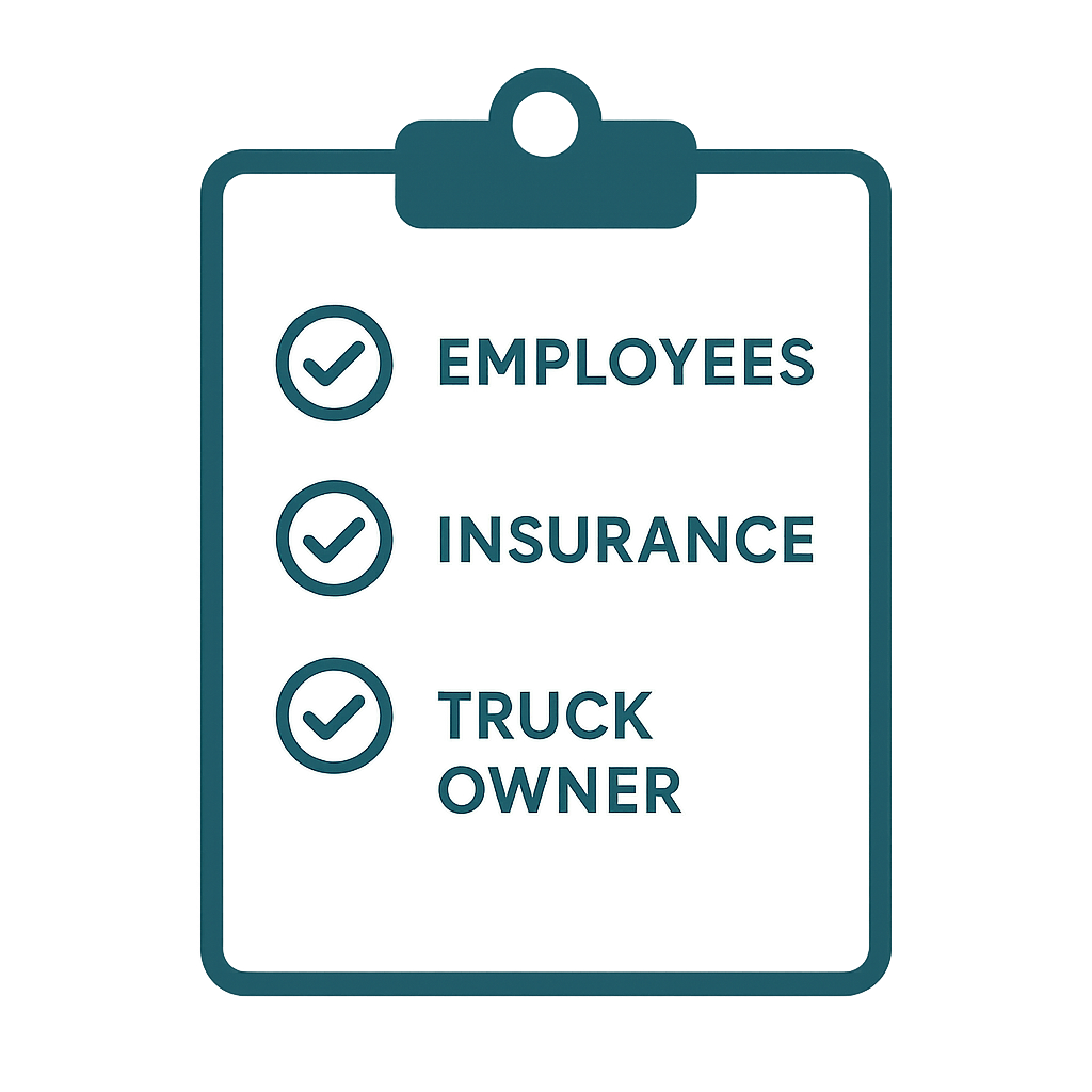 Checklist illustration showing key questions to ask moving companies