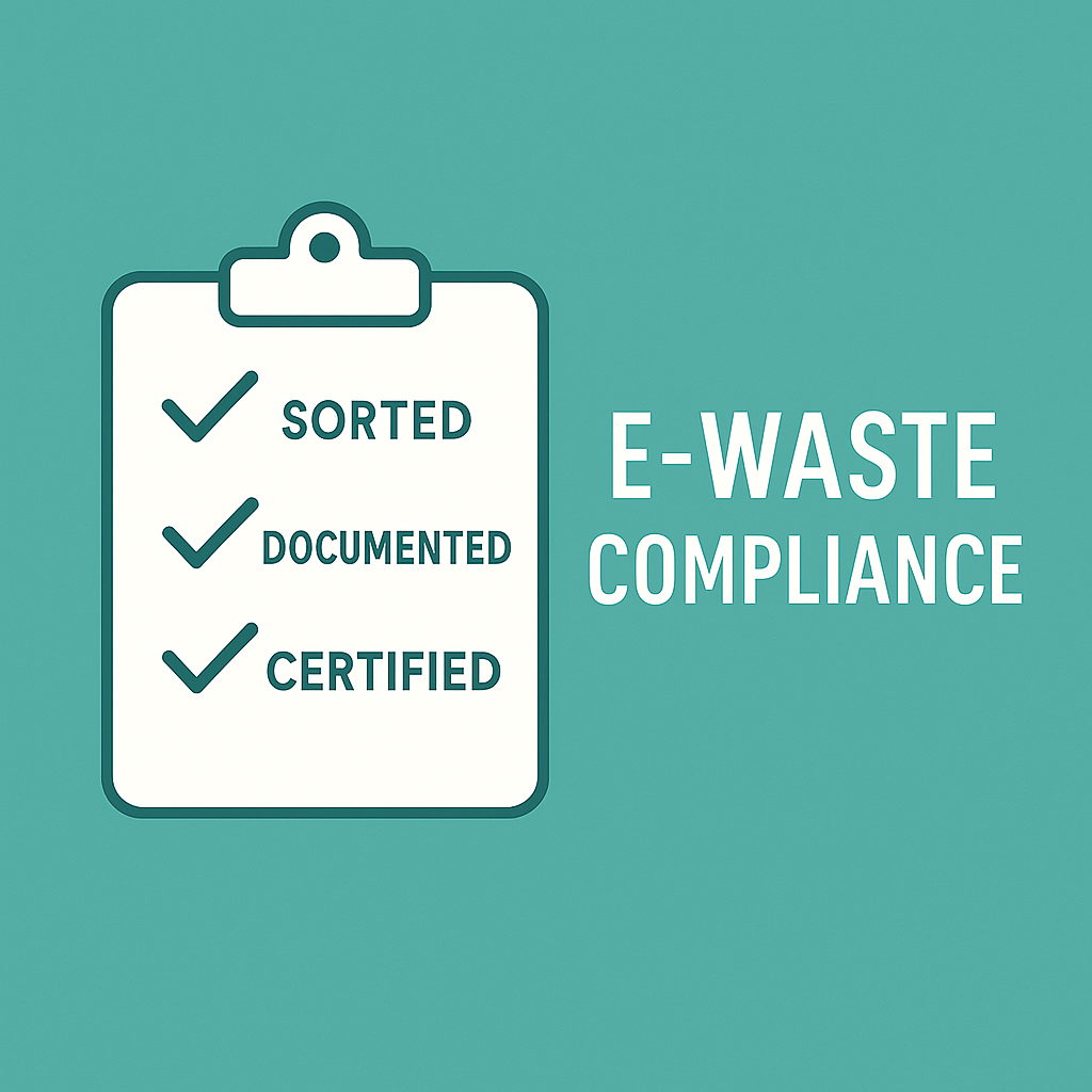 E-waste compliance checklist for junk removal